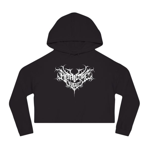 Metalcore Night Crop Hoodie - Image 2